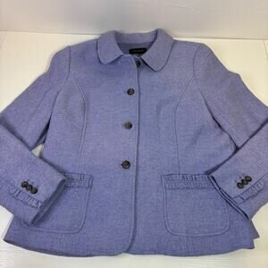 Talbots Lavender Structured Blazer Tailored Jacket C1